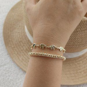 Gold Filled Popcorn Bracelet, Trendy Bracelet, 18k Gold Layered Popcorn Bracelet